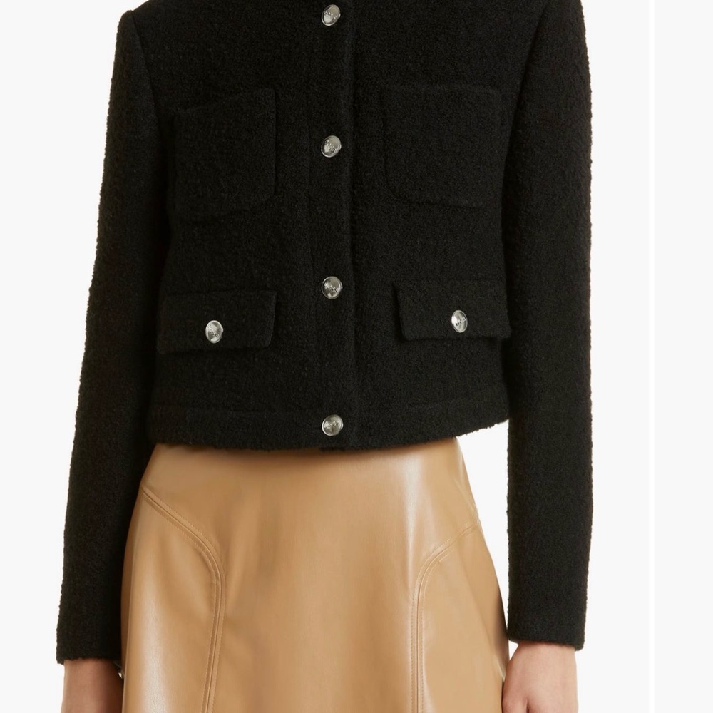 Boss Janos Cropped Jacket, black, size 10, used/ in good condition